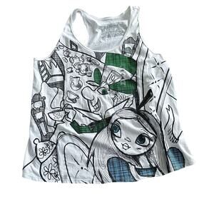 Authentic Disney Store Alice Wonderland Mad Hatter Tank Top Women 2XL XXL NWT